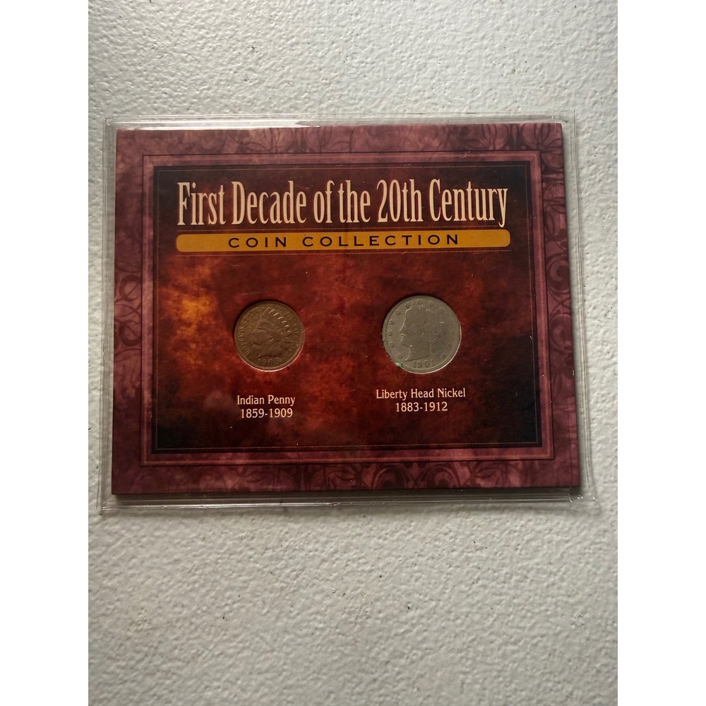 First Decade 20th Century Coin Collection Indian Penny Liberty Head Nickel